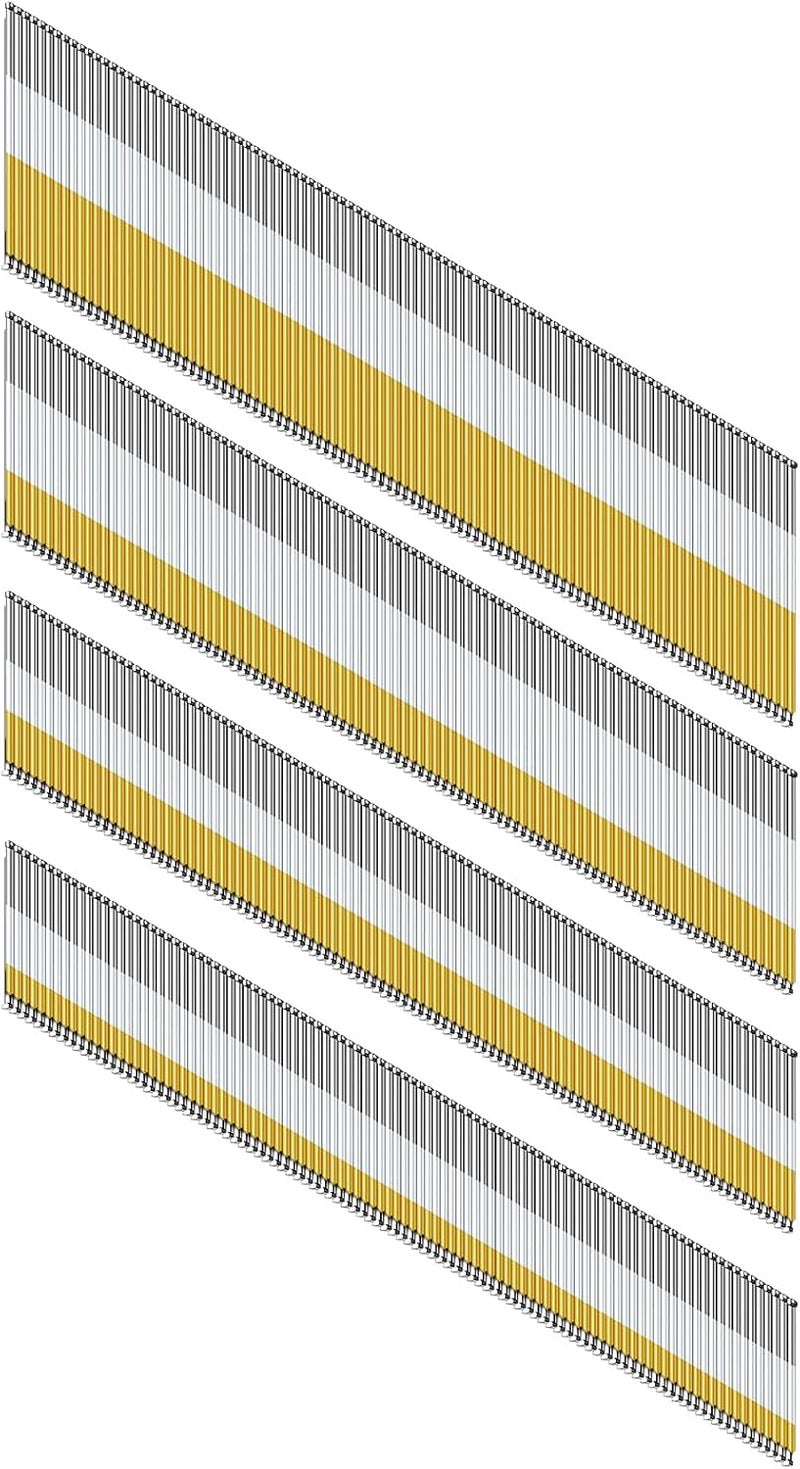 SimCos 15 Gauge 34-Degree DA Series Angled Finish Nails, Galvanized Assorted Size Project Pack for Pneumatic, Electric Angled Finish Nailer or Nail Gun (Assorted sizes-2) - Image 1